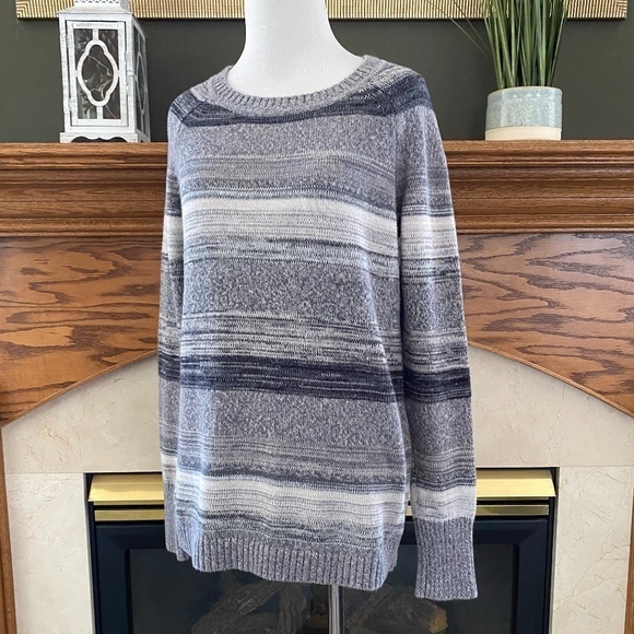 Eddie Bauer Crew Neck Striped Sweater Sz. M - Picture 2 of 13